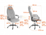 Кресло офисное Boss ткань серый KUB 05