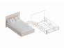 Кровать Тефия 1200 без основания