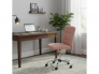 Кресло офисное Fiesta велюр розовый