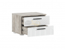 Тумбы прикроватные Сильвия (2шт) Браш Вайт, Дуб Юкон