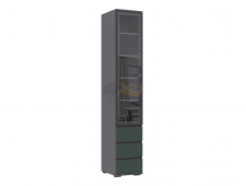 Пенал-стекло (400) с ящиками 