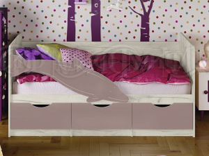 Кровать Дельфин-1 1800 Фиолетовый металлик