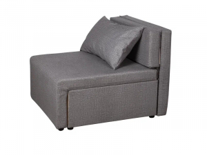 Кресло-кровать Милена велюр серый