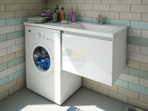 Тумба с раковиной Dallas Luxe 1200 навесная 1 ящик правая