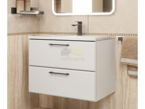 Тумба с раковиной Uperwood Foster белая 70 см