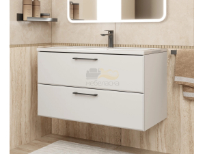 Тумба с раковиной Uperwood Foster белая 90 см