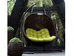 Подвесное двойное кресло-кокон