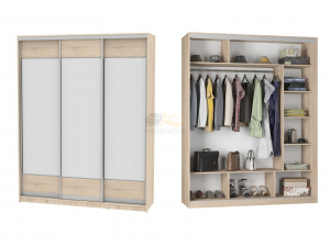 Шкаф-купе Белла B-220х180х60-2 (D8D8D8)