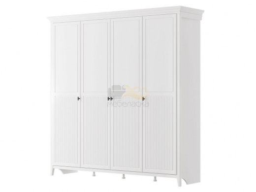 Шкаф распашной ШР-4 Никеа белый